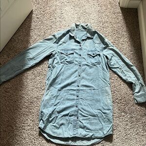 Long Sleeve Denim Dress